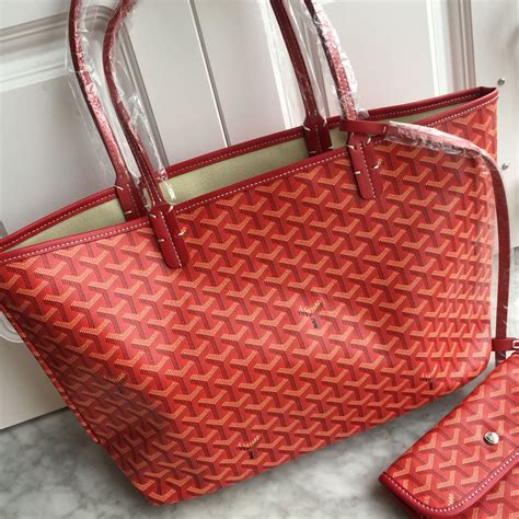 goyard tote blue vs red|reversible Goyard tote bag.